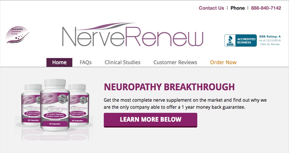 Nerve Renew Price In UK, CA & US