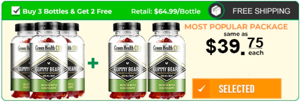 Green Health CBD Gummies 5 Bottle Price