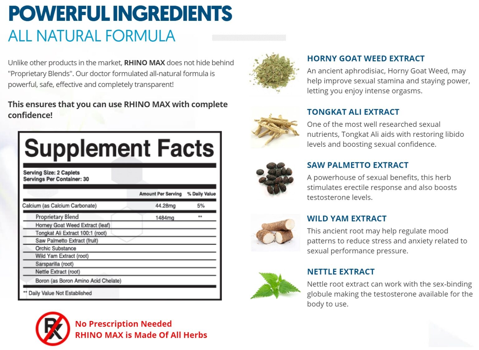 rhino 7 ingredients