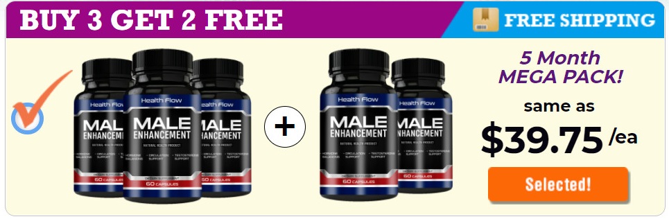 Health Flow Male Enhancement 5 Bottle