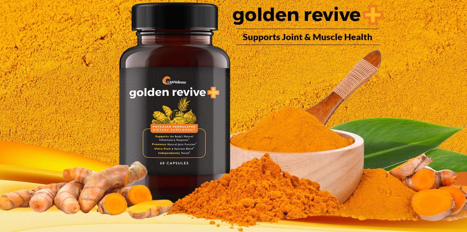 UpWellness Golden Revive+ Support Joint And Muscle Pain
