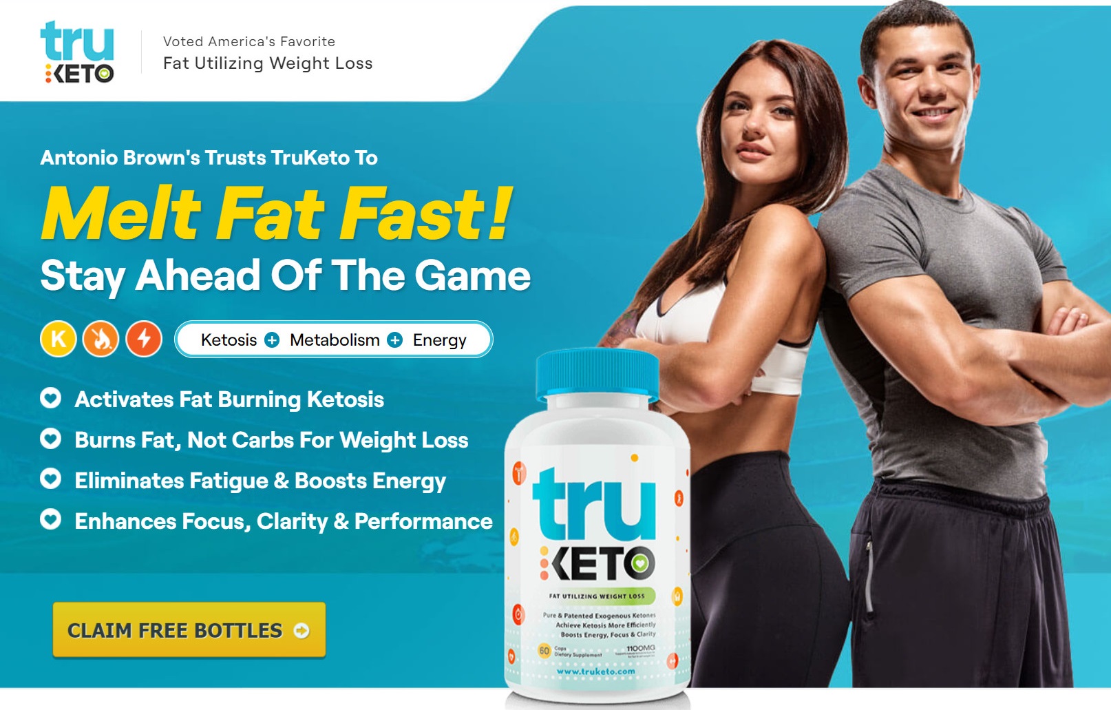 TruKeto Recommended By Antonio Brown Buy Now