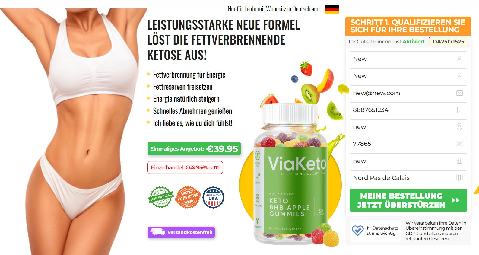 ViaKeto Apple Gummies DE