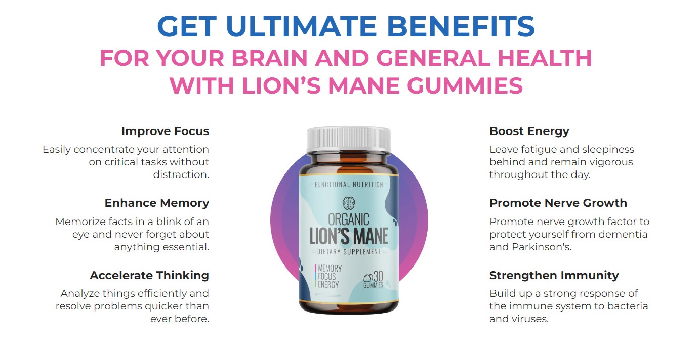 Lions Mane Gummies UK Benefits