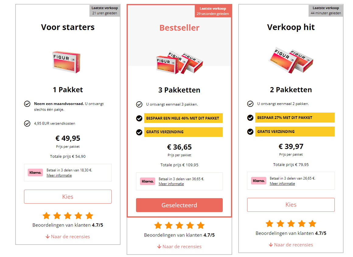 Figur Afslankpillen Officiële Website, Reviews & Koop In Nederland