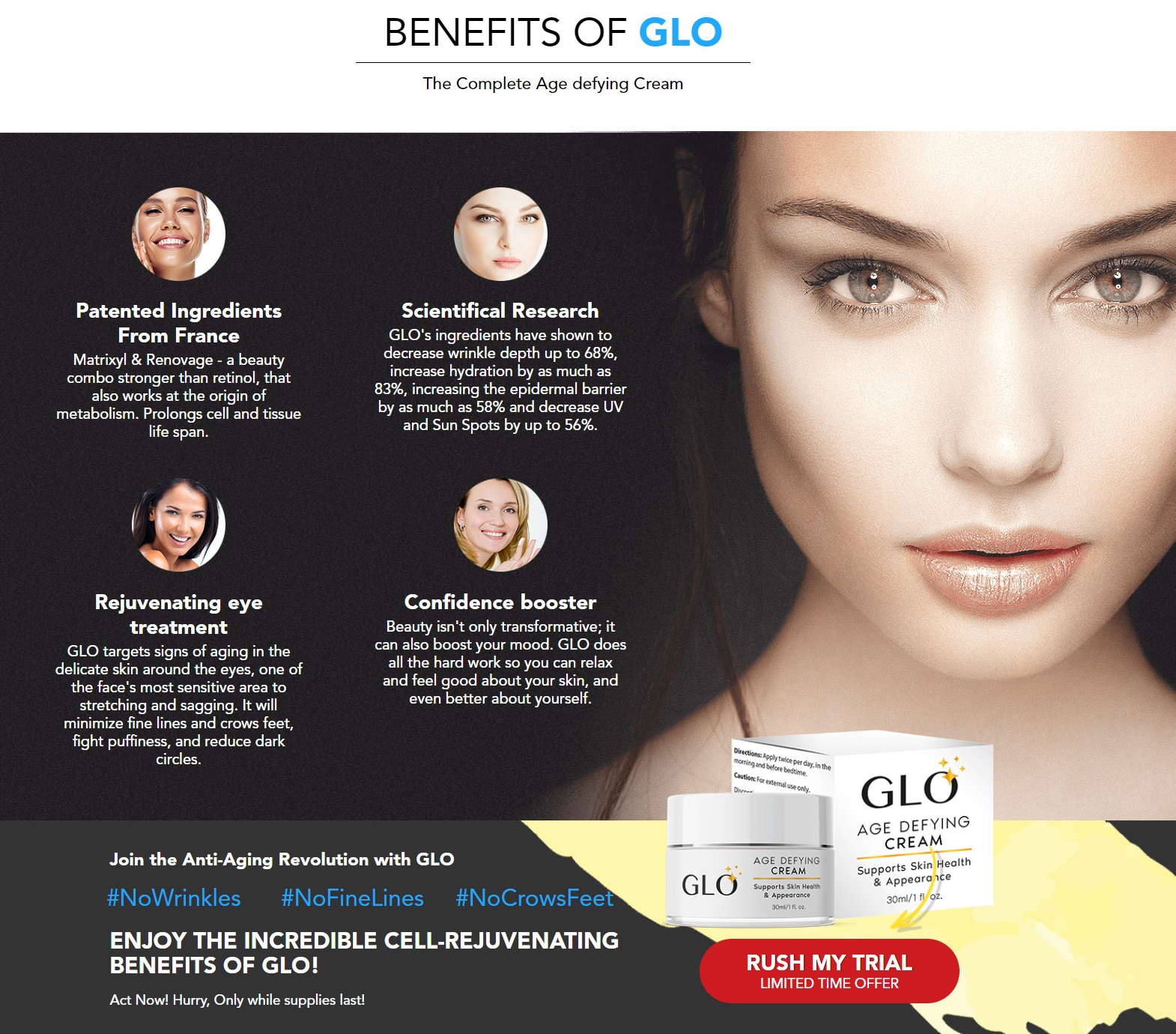 Glo Anti Aging Cream Benefits