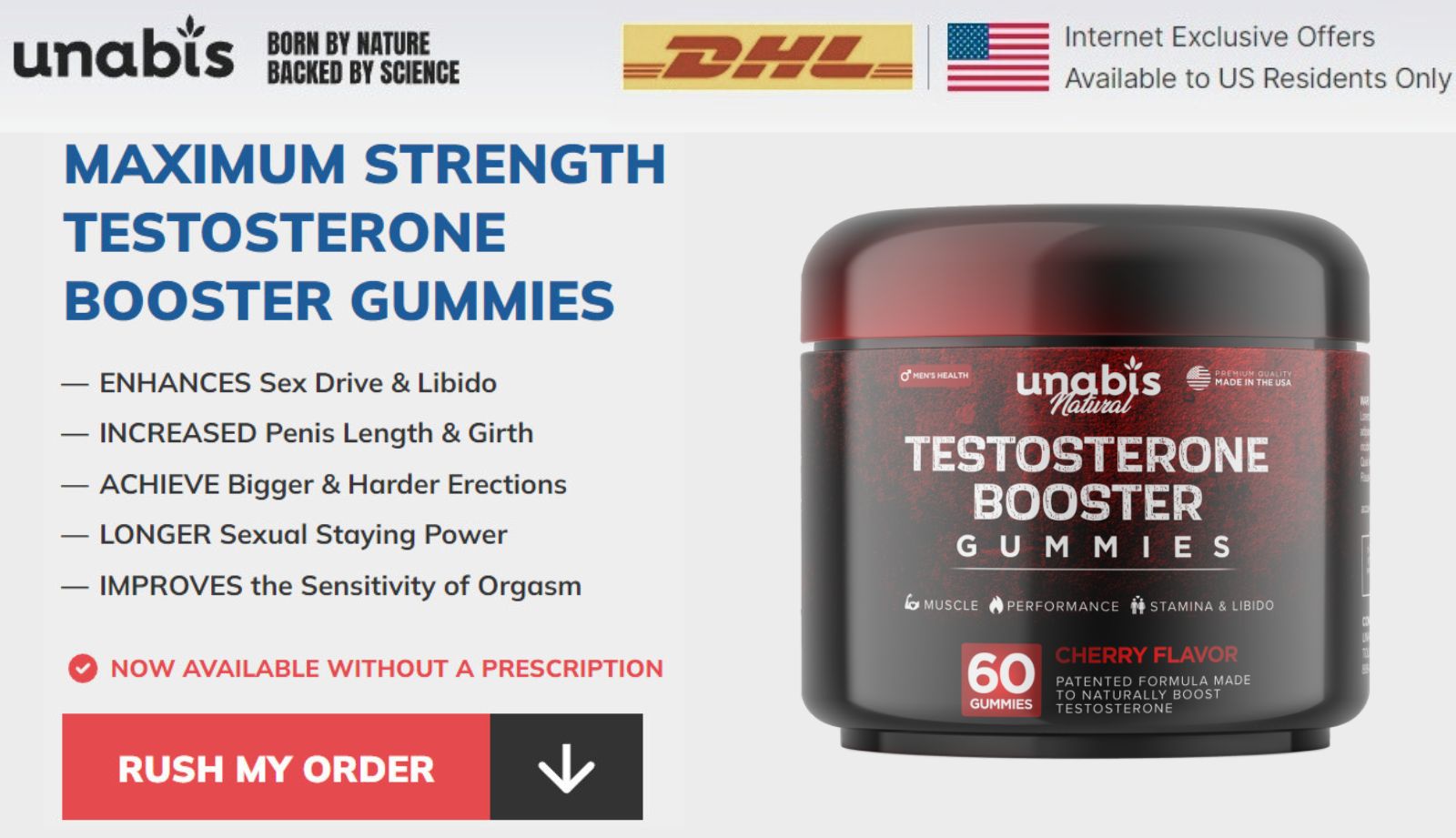 Unabis Testosterone Booster Gummies 2023