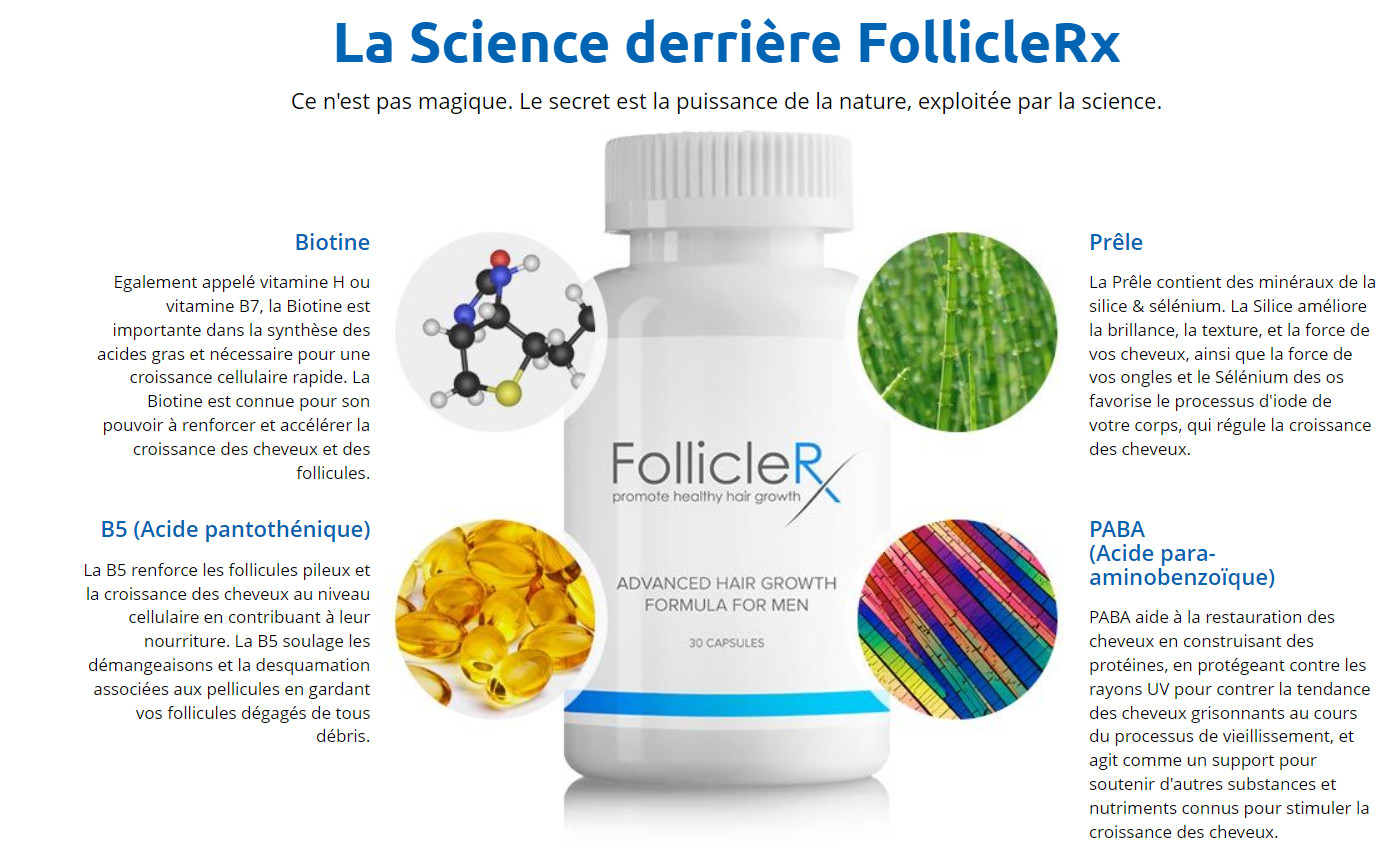 FollicleRX Hair Support Formula France
