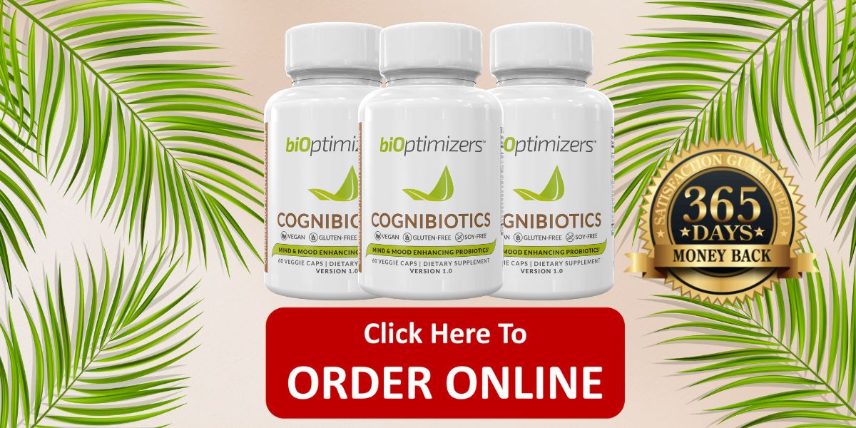 BiOptimizers Cognibiotics Mind  Mood Enhancing Probiotics Pills