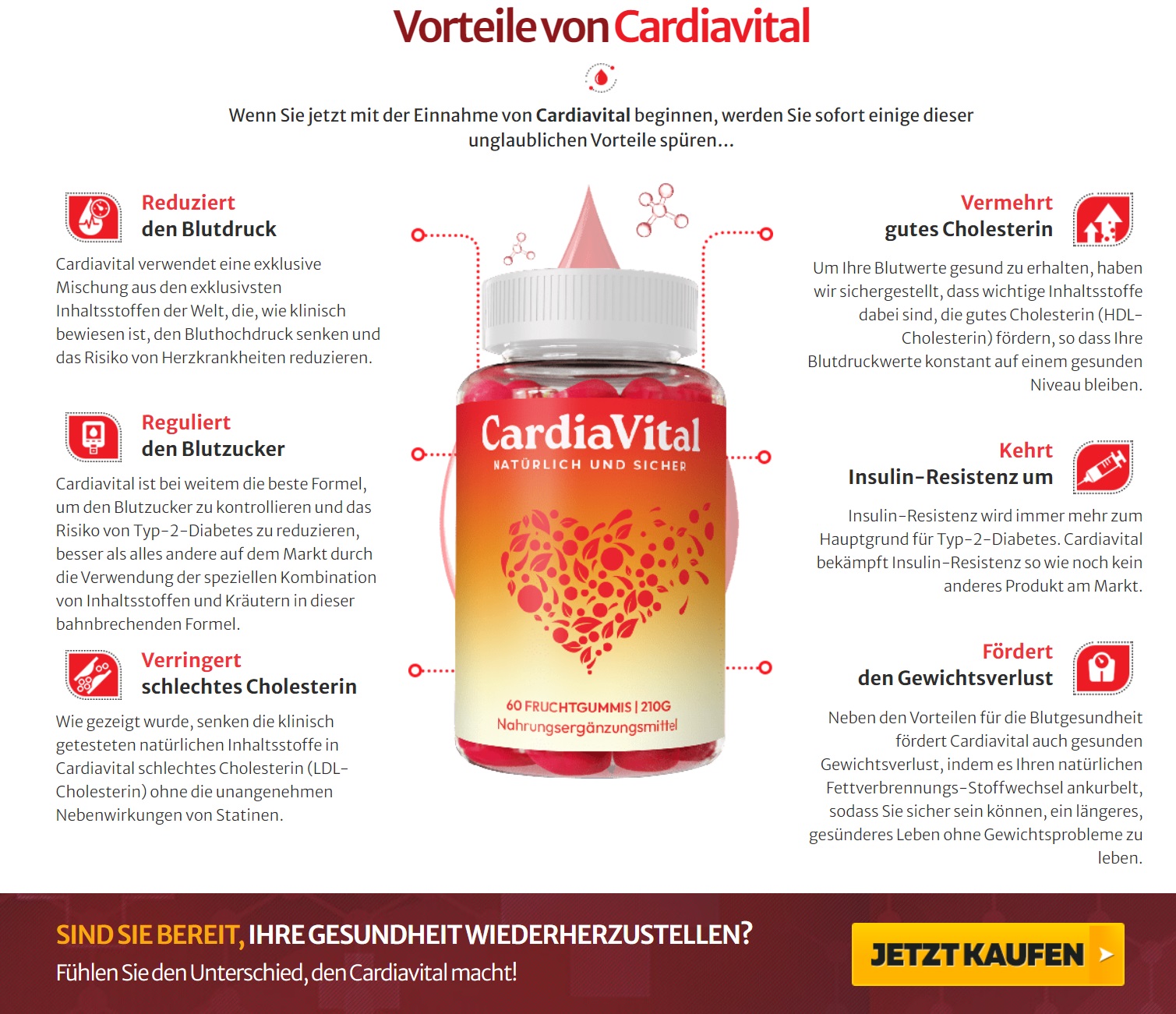CardiaVital Blood Gummies DE, AT, CH 2