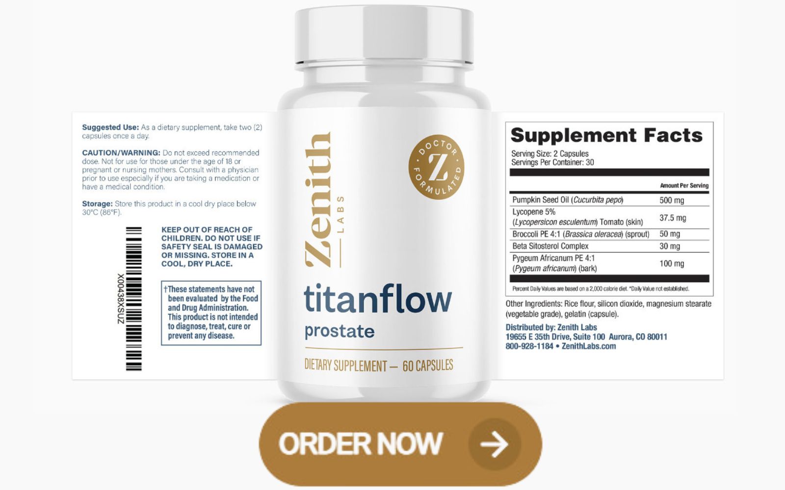 TitanFlow Prostate Pills Ingredients
