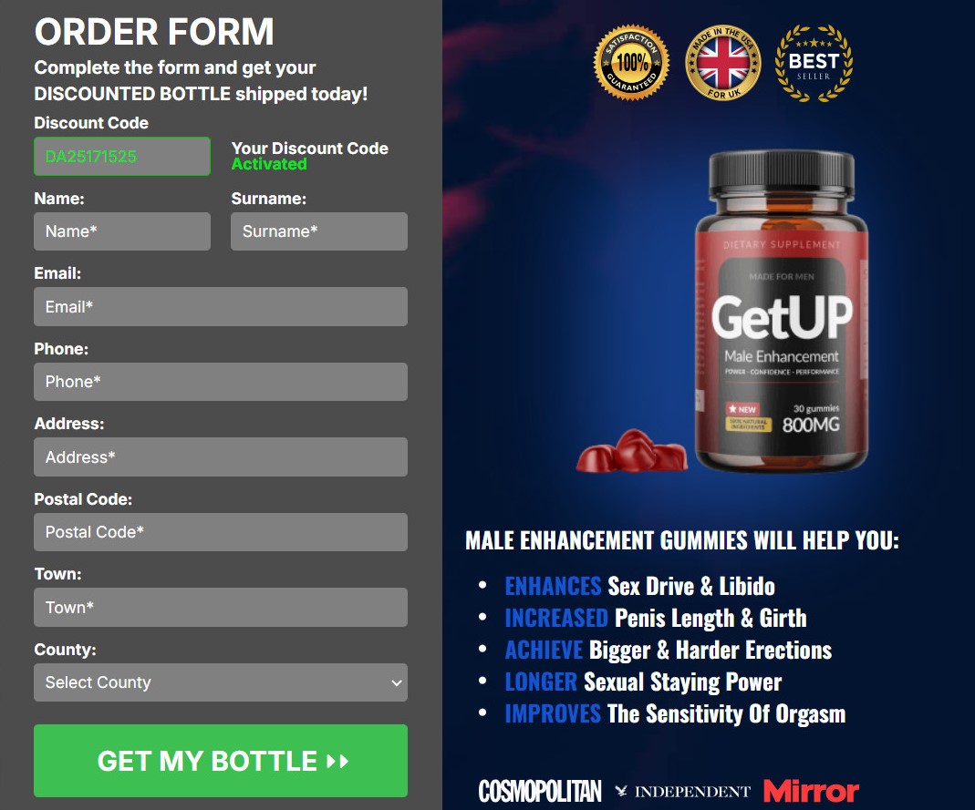 GetUp Male Enhancement Gummies Buy