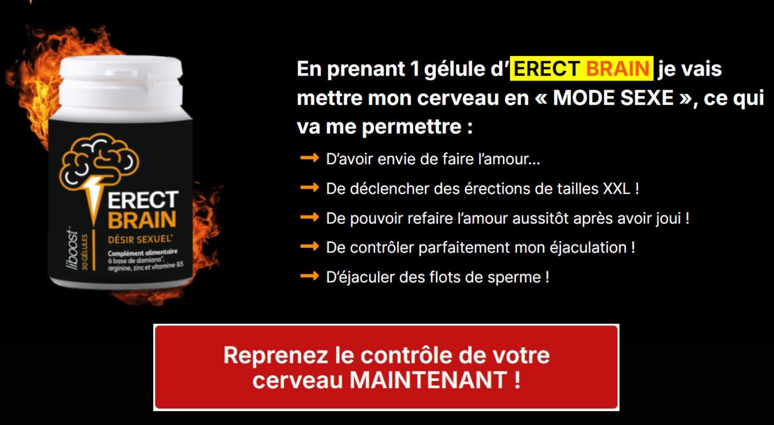 Erect Brain Male Enhancement Gélules